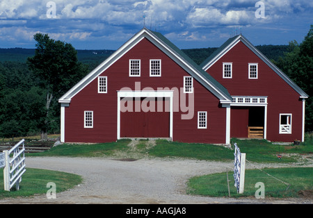 Nuovo Gloucester ME Il fienile a Sabbathday Lake Shaker Village Foto Stock