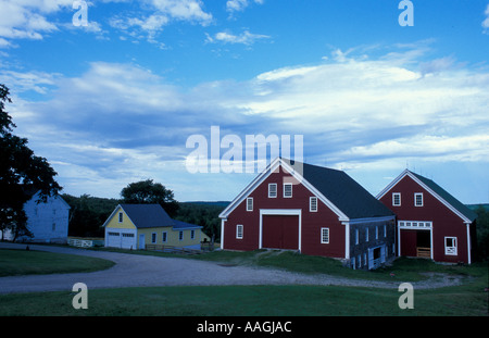 Nuovo Gloucester ME Il fienile a Sabbathday Lake Shaker Village Foto Stock