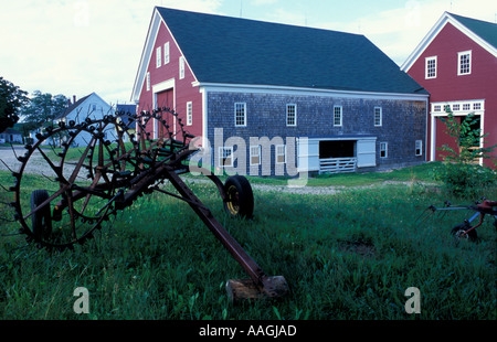 Nuovo Gloucester ME Il fienile a Sabbathday Lake Shaker Village Foto Stock