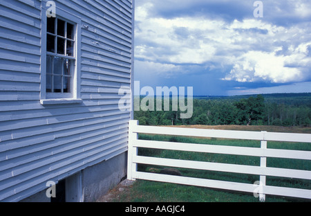 Una scena a Sabbathday Lake Shaker Village di New Gloucester Maine Foto Stock