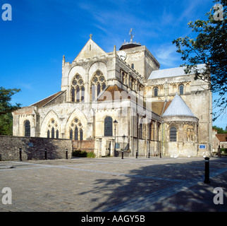 L'east end di Romsey Abbey Hampshire Inghilterra Foto Stock