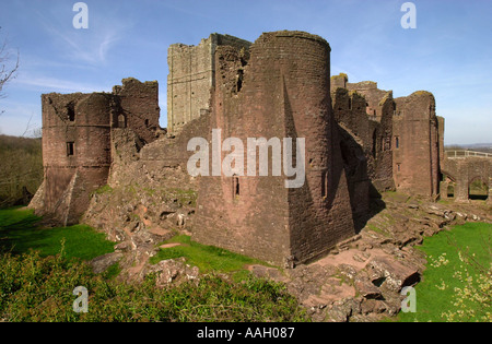 GOODRICH CASTLE HEREFORDSHIRE UK Foto Stock