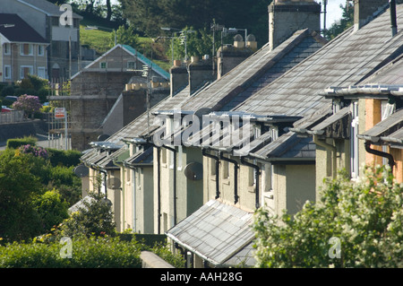 Autorità locale di alloggi sociali - consiglio case sul Penparcau station wagon Aberystwyth Ceredigion nel Galles Foto Stock