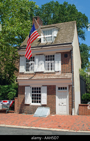 La Betsy Ross House di Filadelfia in Pennsylvania USA Foto Stock