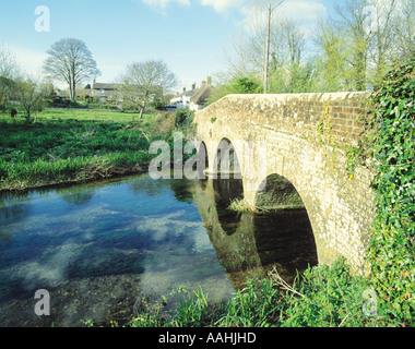 GB DORSET BOCKHAMPTON inferiore fiume Frome Foto Stock