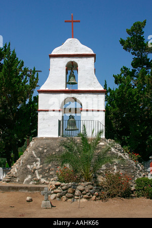 Campanile della Missione di San Antonio de Pala in California Foto Stock
