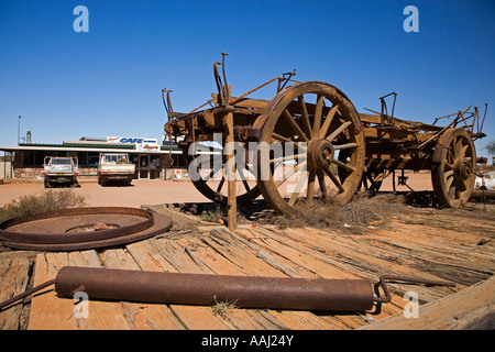 Il vecchio carro William Creek Oodnadatta Track Outback South Australia Australia Foto Stock