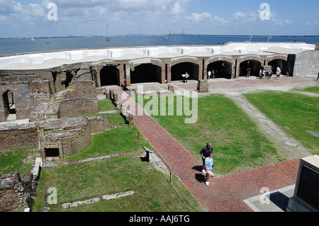 Fort Sumter monumento nazionale, Charleston, Carolina del Sud Foto Stock