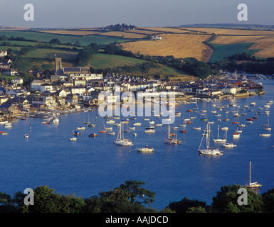 Salcombe harbour visto dalla East Portlemouth Devon England Regno Unito Foto Stock