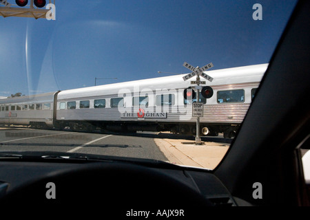 Il treno Ghan Alice Springs Outback Territorio del Nord Australia Foto Stock