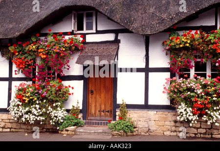 COTTAGES IN BREDON Worcestershire Inghilterra REGNO UNITO Foto Stock