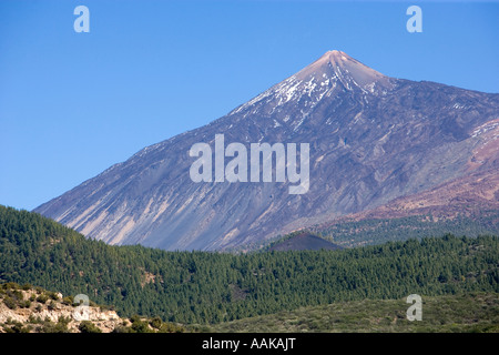 La montagna vulcanica di El Teide sull isola di Tenerife nelle isole Canarie Foto Stock