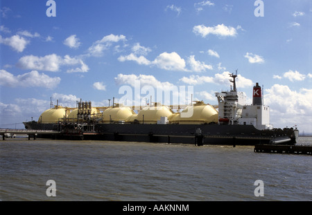 Appositamente progettato per il gas naturale liquefatto tanker. Foto Stock