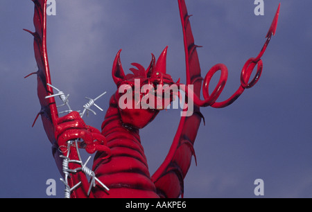 Welsh trentottesima divisione Memorial al legno Mametz Somme Francia Foto Stock