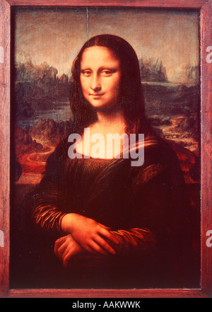 MONA LISA DI LEONARDO DA VINCI Foto Stock