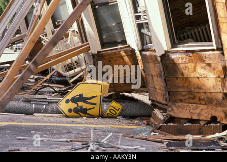 1989 MARINA DISTRICT SAN FRANCISCO DAL SISMA Foto Stock