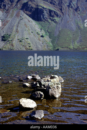 Vista su tutta Wast Water La Lakedistrict Inghilterra Foto Stock