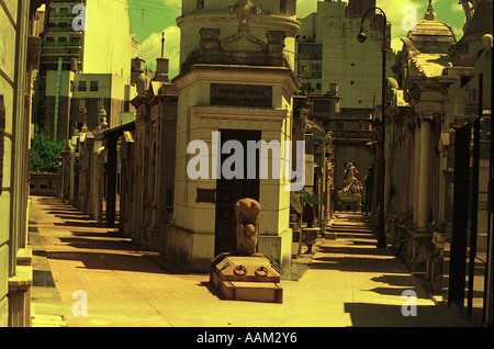 La Recoleta Cemetery ( Spagnolo: Cementerio de la Recoleta ) Buenos Aires, Argentina Foto Stock