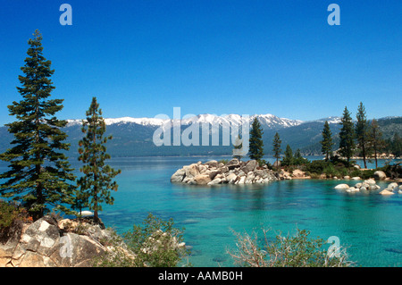 LAKE TAHOE NV Lake Tahoe Nevada parco dello stato Foto Stock