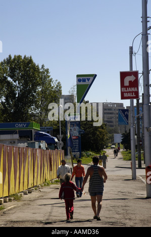 Brasov, OMV stazione di gas Foto Stock