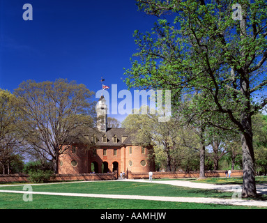 Il Campidoglio di Colonial Williamsburg VIRGINIA Foto Stock