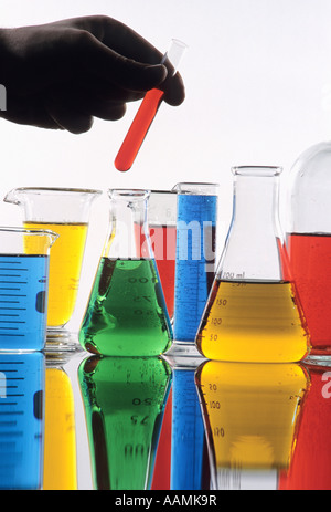 La scienza della vetreria Foto Stock