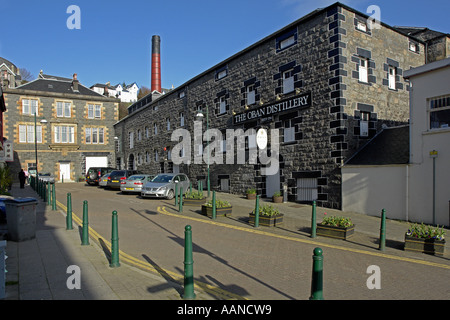 La Distilleria di Oban situato nel centro di Oban West Highlands della Scozia produce Scotch whisky di malto Foto Stock