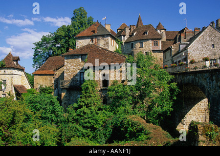 Carennac. Aquitaine. Francia Foto Stock