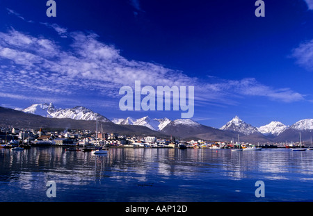 Ushuaia Harbour, Tierra del Fuego, Argentina Foto Stock