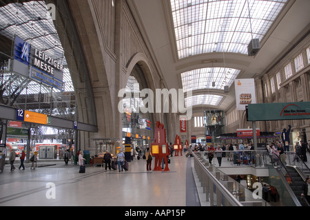 Lipsia stazione principale, in Germania, in Sassonia, Leipzig Foto Stock