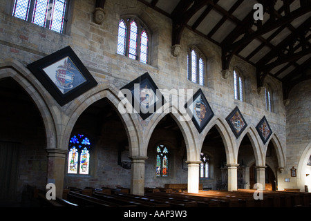 Interno della St Marys Chiesa di Masham North Yorkshire, Inghilterra Foto Stock