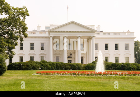 La casa bianca a Washington DC, USA, Casa del presidente, governo Foto Stock