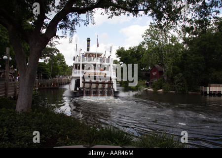 Liberty Square Riverboat. Il Regno Magico di Disney di Orlando in Florida Foto Stock