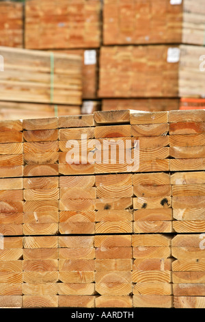 Pila del legname Foto Stock