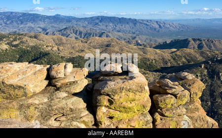 Vista da Mt Lemmon Arizona Foto Stock