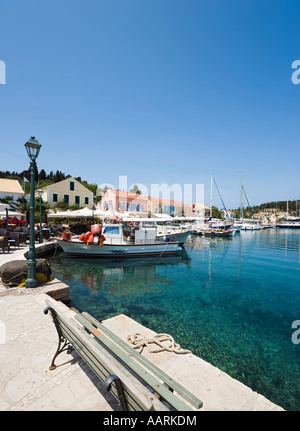 Porto, Fiskardo, CEFALLONIA, ISOLE IONIE, Grecia Foto Stock