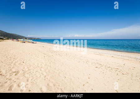 Spiaggia principale, Skala, CEFALLONIA, ISOLE IONIE, Grecia Foto Stock