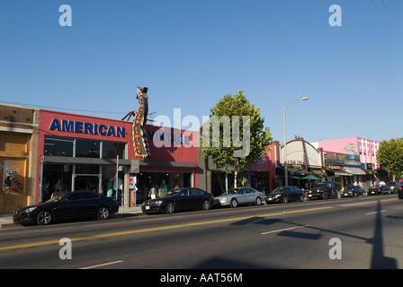 Melrose Avenue a Los Angeles California Foto Stock