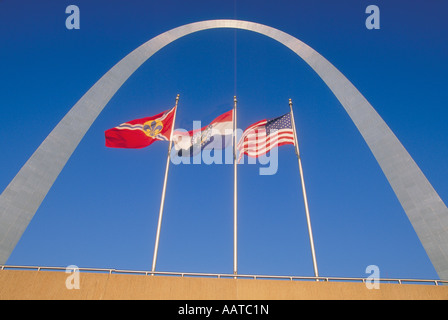 Elk271 1507 Missouri St Louis Jefferson National Expansion Memorial Gateway Arch e Saarinen 1965 Foto Stock