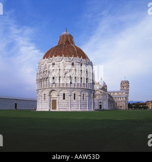 Cattedrale Battistero e Campanile pendente Campo dei Miracoli Pisa Foto Stock