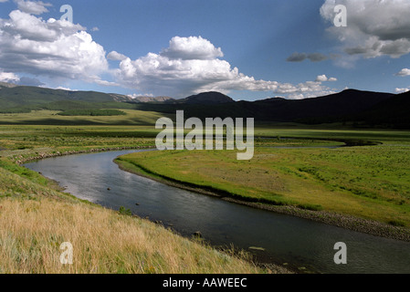 Il fiume Rio Grande vicino alla sua fonte in Colorado Foto Stock