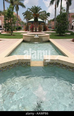 Boca Raton Florida,Palm Beach County,Meizner Park,fontana,acqua,vendita prodotti display,arte pubblica,piscina,design,paesaggio,appeal Foto Stock