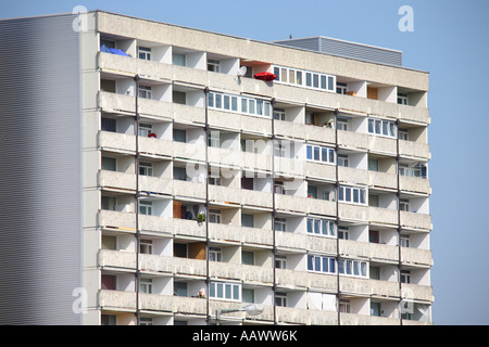 Appartamento in tipico degli anni settanta architettura, Monaco di Baviera, Germania Foto Stock