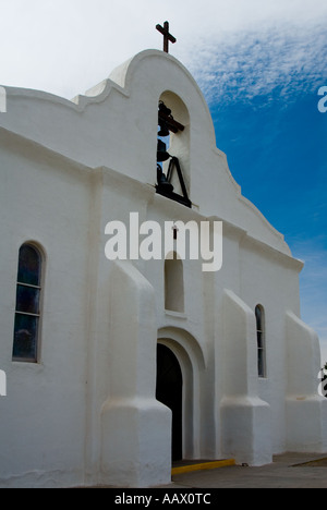 San Elizario missione spagnola nei pressi di El Paso Foto Stock