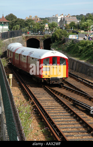 Treno per l'Isola di Wight Foto Stock