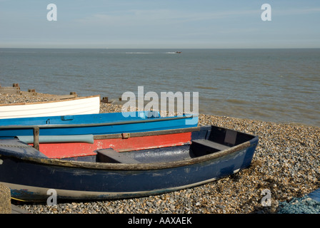 Barche in legno 2   St Margaret's Bay Foto Stock