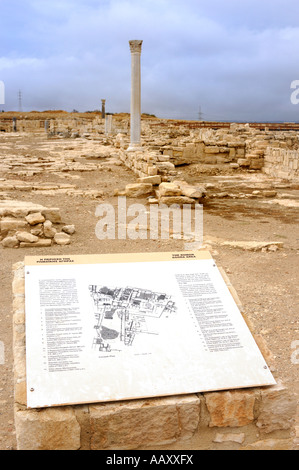 Il romano area Agora presso il sito archeologico di Kourion Cipro Foto Stock