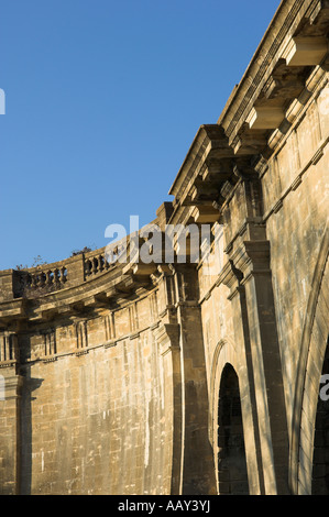 Primo piano i dettagli delle murature Dundas acquedotto attraverso il fiume Avon Monkton Combe Bath Foto Stock