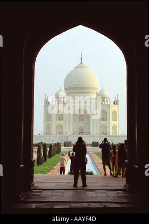INDIA Uttar Pradesh Agra il Taj Mahal Foto Stock