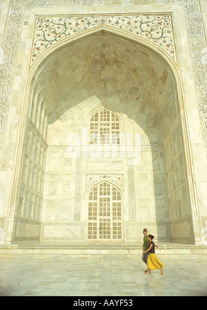 INDIA Uttar Pradesh Agra il Taj Mahal Foto Stock